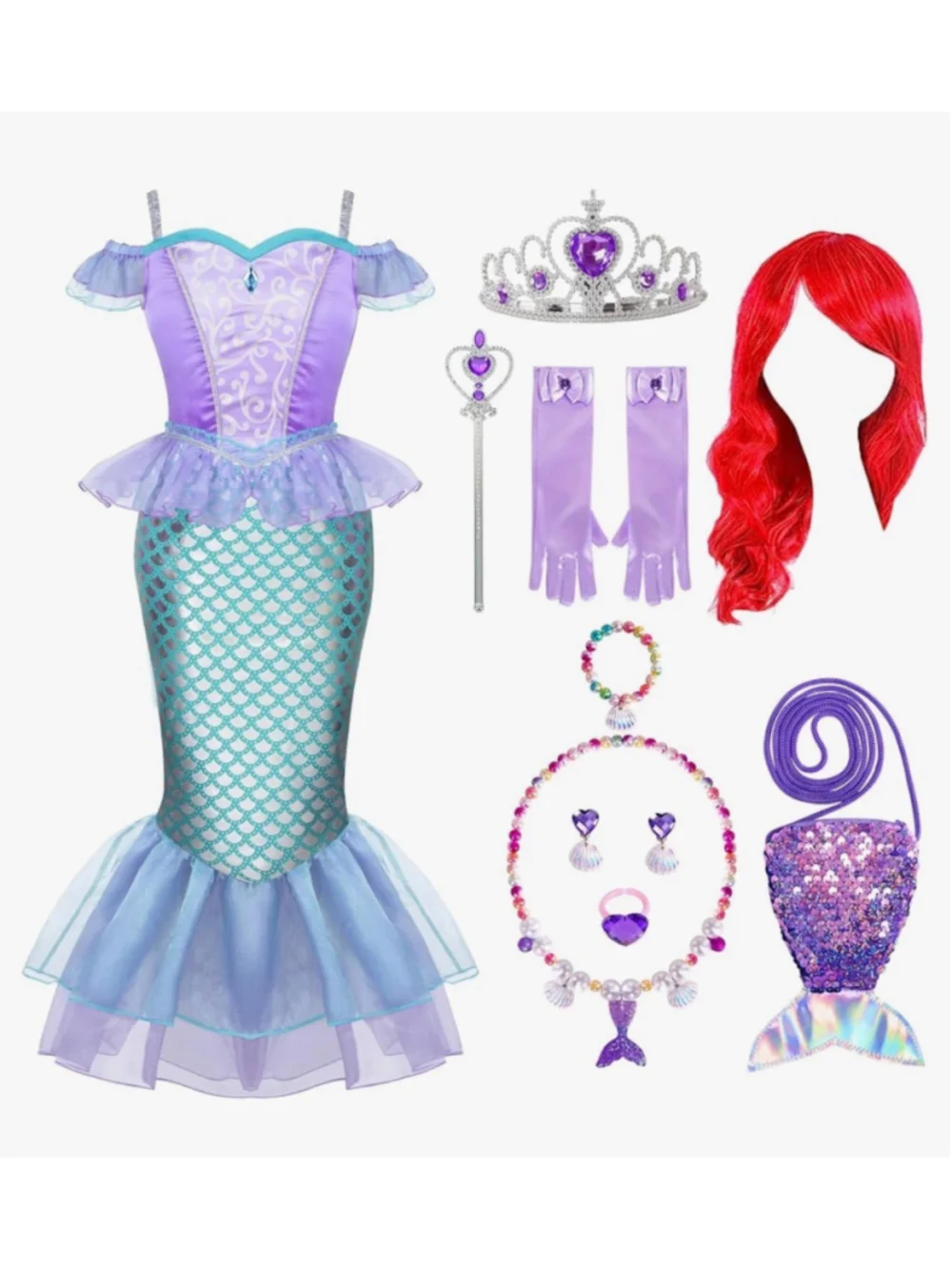 Spooktacular Creations Mermaid Costume, Princess Mermaid Dress New Halloween